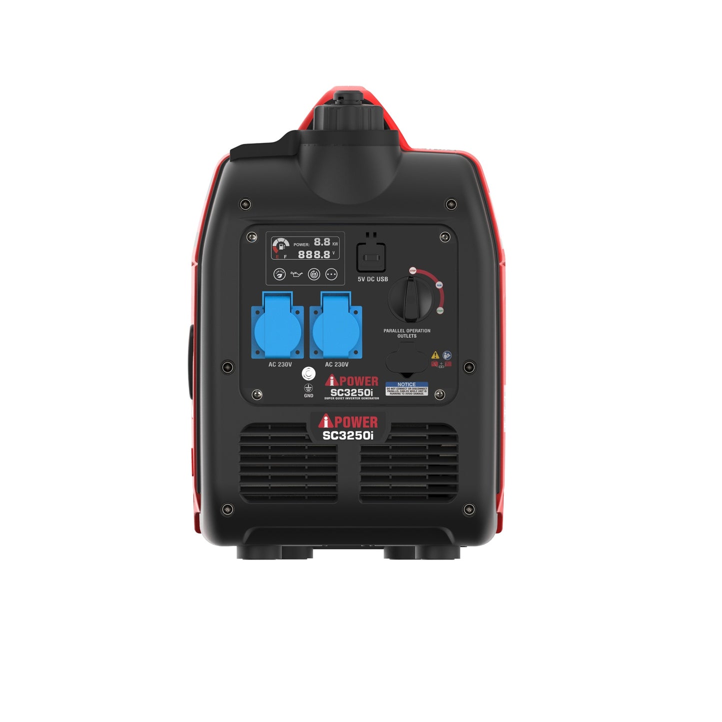 3кВт тихий та легкий інверторний бензиновий генератор A-iPower SC3250i