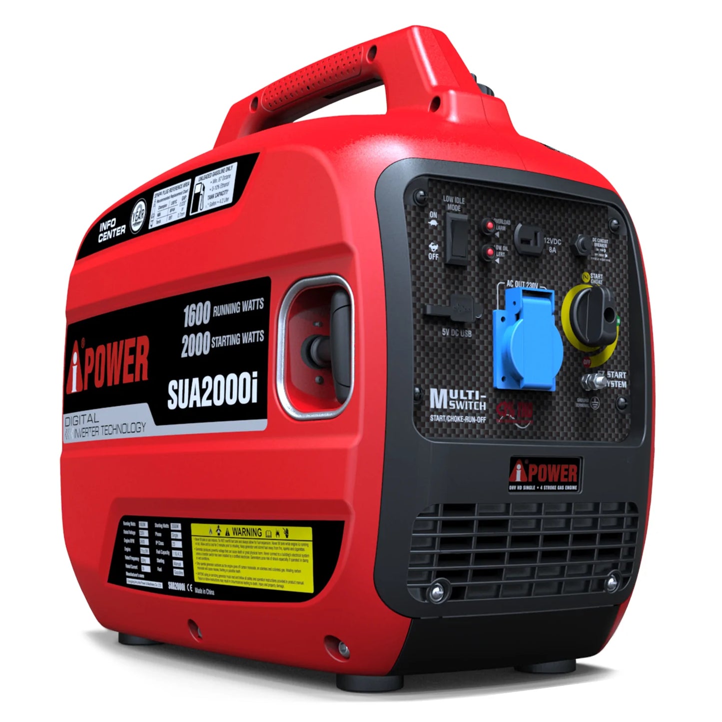 2кВт Інверторний компактний бензиновий генератор A-iPower SUA-2000i