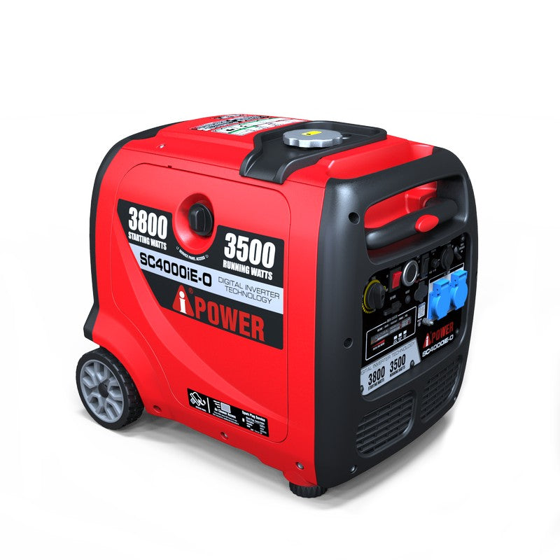 3.5кВт Інверторний бензиновий генератор A-iPower SC4000iE-O на колесах з ручкою для перевозки