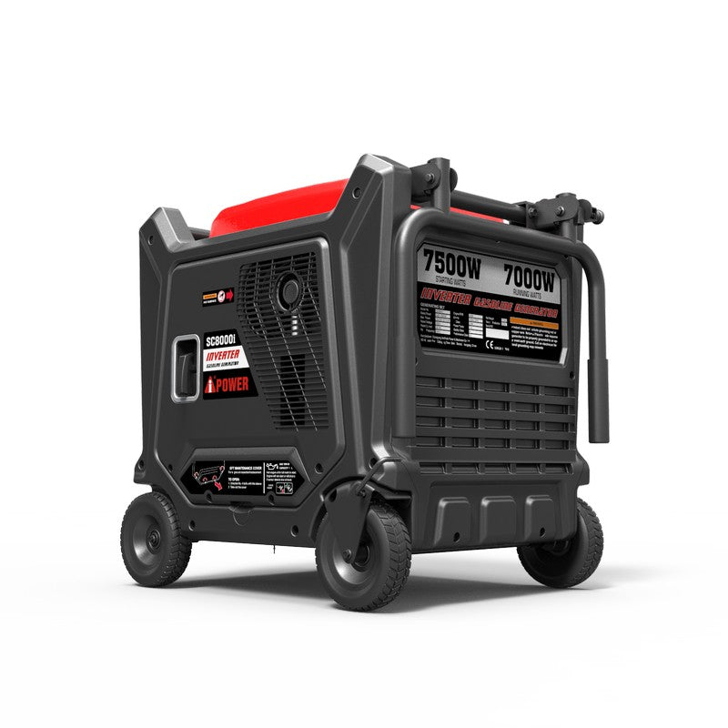 7кВт Інверторний бензиновий генератор A-iPower SC8000i на колесах