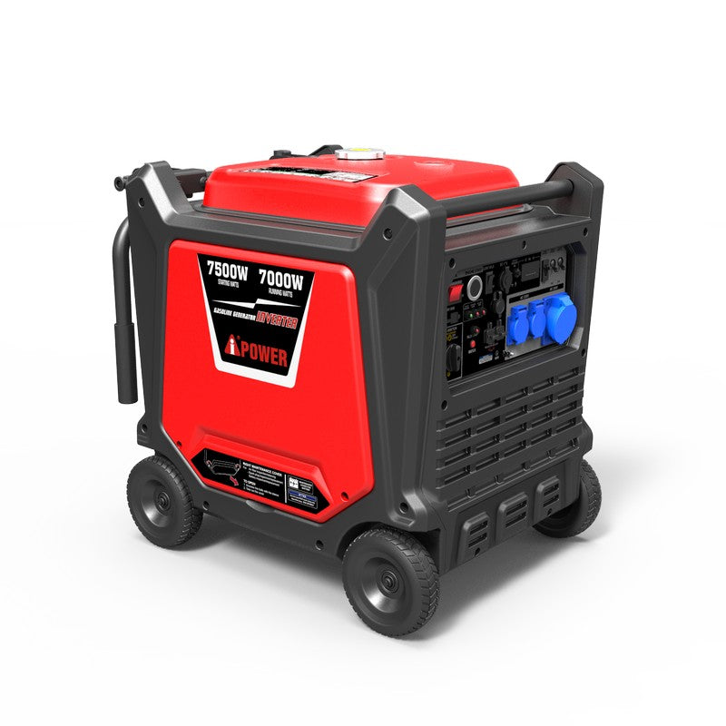 7кВт Інверторний бензиновий генератор A-iPower SC8000i на колесах