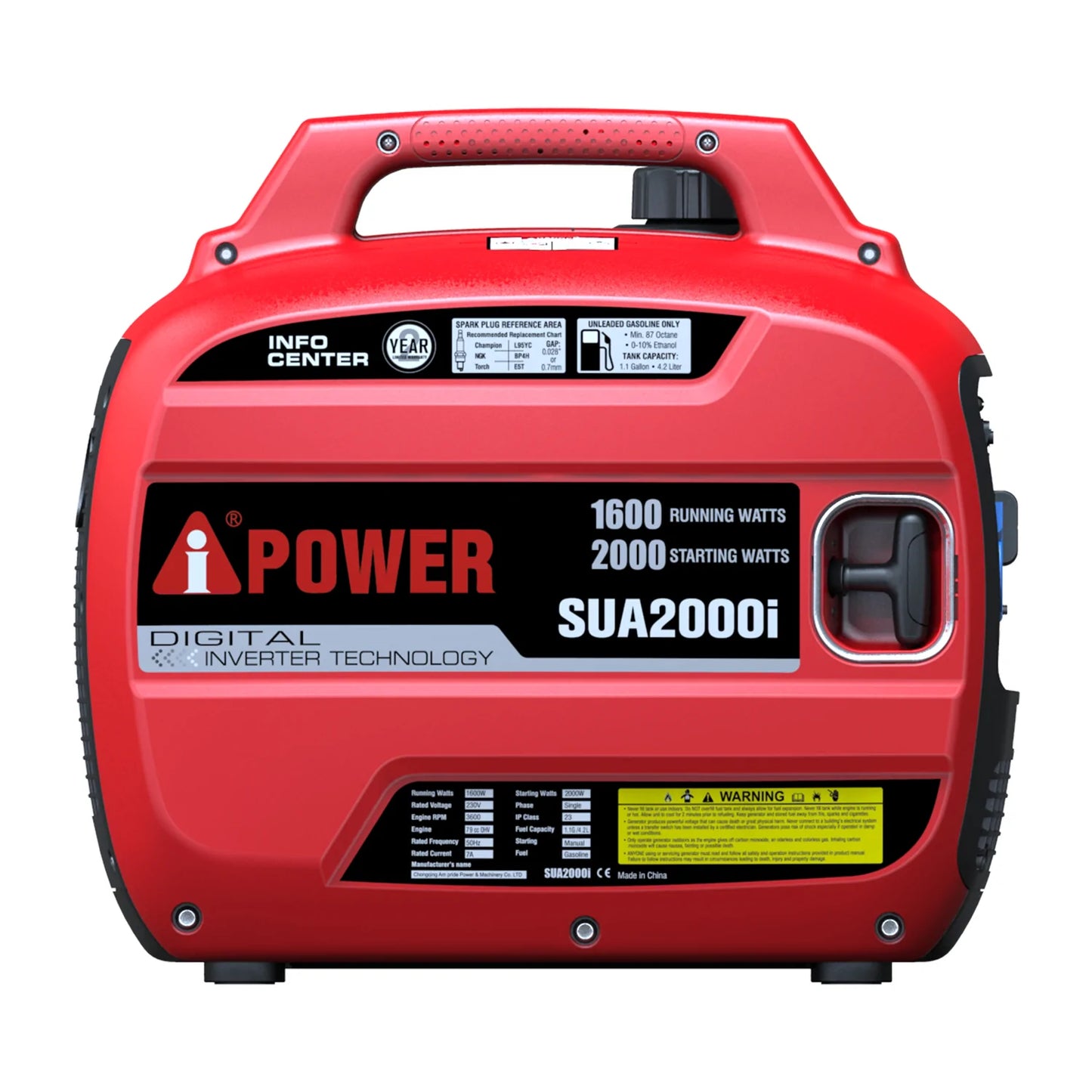 2кВт Інверторний компактний бензиновий генератор A-iPower SUA-2000i