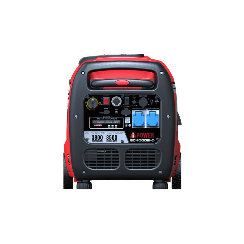 3.5кВт Інверторний бензиновий генератор A-iPower SC4000iE-O на колесах з ручкою для перевозки
