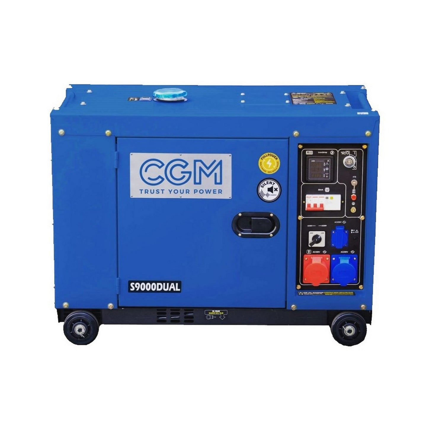 7 кВт одно/трифазний дизельний звукоізольований генератор CGM S9000DUAL