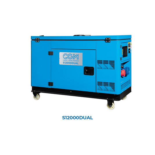 9,6 кВт одно/трифазний дизельний звукоізольований генератор CGM S12000 DUAL