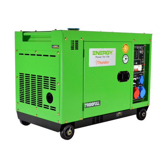 7 кВт одно/трифазний дизельний звукоізольований генератор ENERGY THUNDER T9000FULL